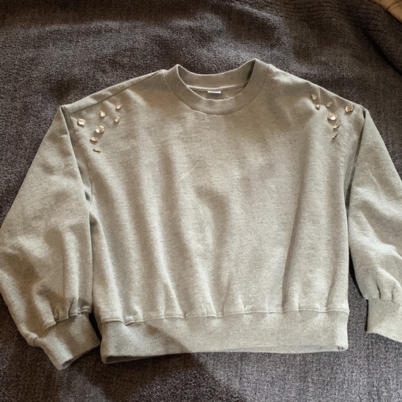 Clare V Le Drop sweatshirt. Medium. Grey. - Picture 4 of 6